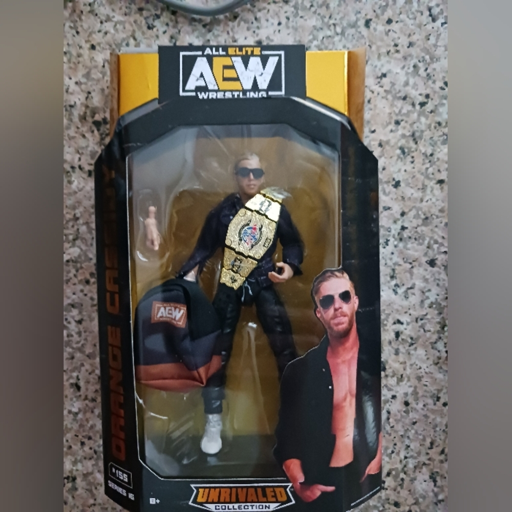 AEW Orange Cassidy Action Figure with Championship Belt